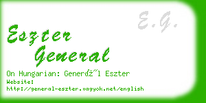 eszter general business card